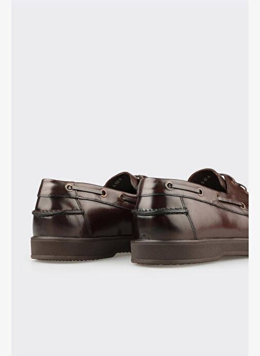 Kahve Deri Erkek Günlük Ayakkabı - Görsel 6