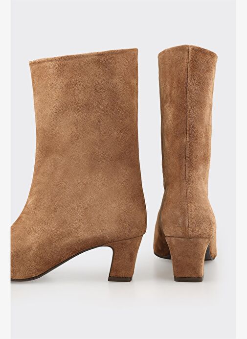 Taba Deri Kadın Klasik Bot - Görsel 5