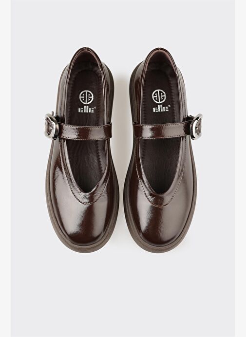 Kahve Deri Kadın Günlük Ayakkabı - Görsel 5