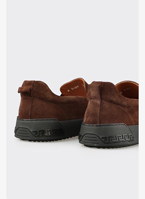 Kahve Deri Erkek Günlük Ayakkabı - Görsel 6