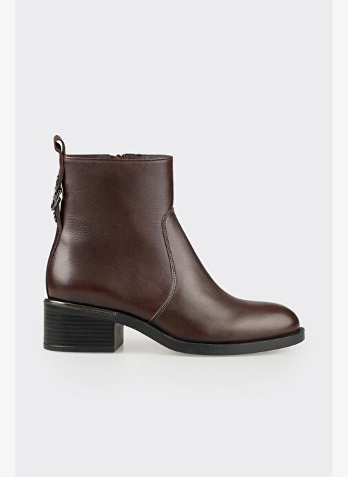 Kahve Deri Kadın Günlük Bot - Görsel 2