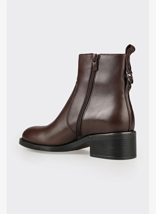 Kahve Deri Kadın Günlük Bot - Görsel 4