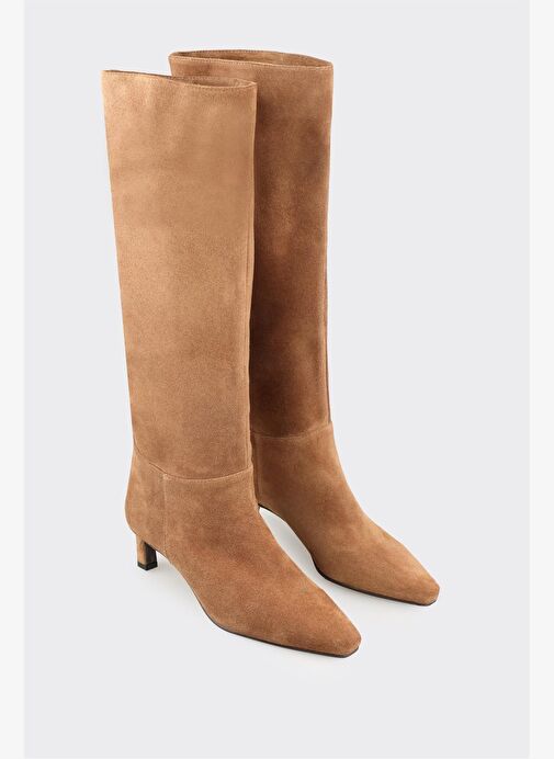Taba Deri Kadın Çizme - Görsel 3