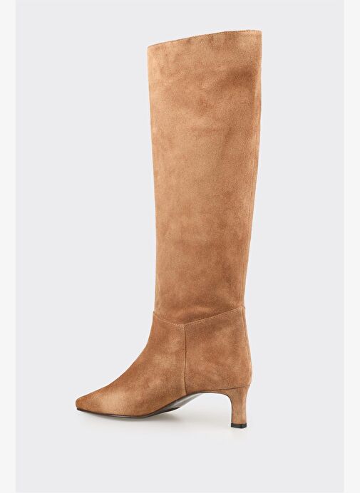 Taba Deri Kadın Çizme - Görsel 4