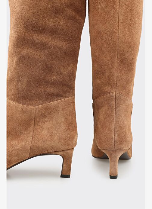Taba Deri Kadın Çizme - Görsel 5