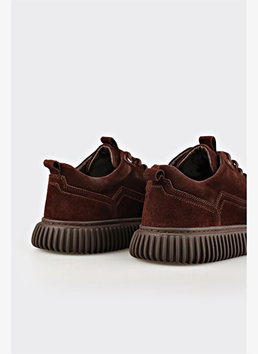 Kahve Deri Erkek Günlük Ayakkabı - Görsel 6