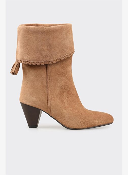 Taba Deri Kadın Klasik Bot - Görsel 2