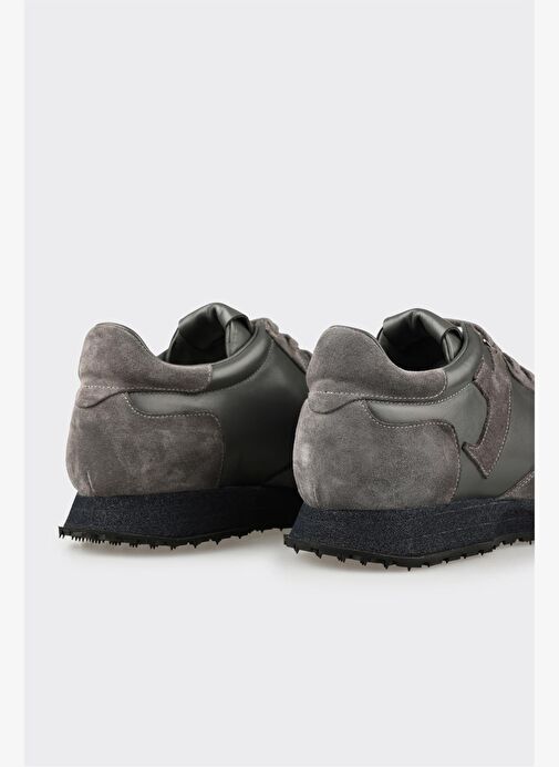 Antrasit Deri Erkek Spor Ayakkabı - Görsel 6