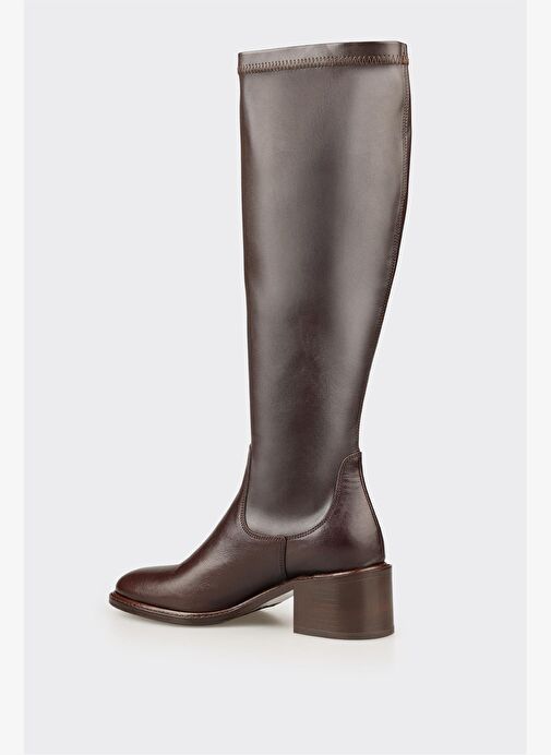 Elle Elle Belirsiz Kahve Kadın Orta Topuk Çizme Bot | Boyner Belirsiz - 4. görsel