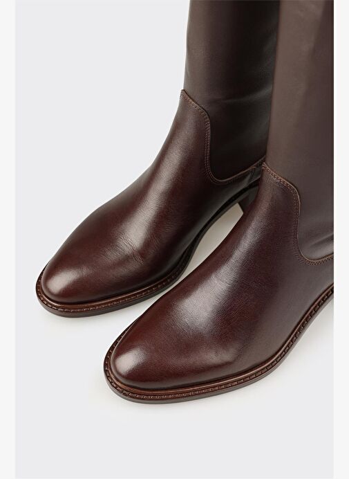 Elle Elle Belirsiz Kahve Kadın Orta Topuk Çizme Bot | Boyner Belirsiz - 5. görsel