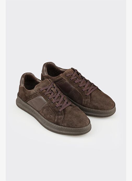 Kahve Deri Erkek Günlük Ayakkabı - Görsel 3