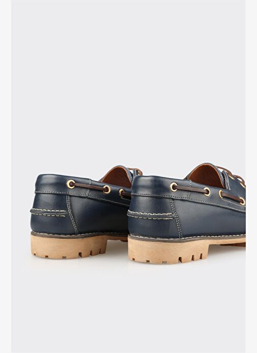 Lacivert Deri Erkek Günlük Ayakkabı - Görsel 6