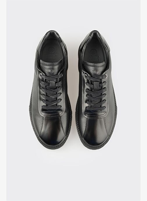 Siyah Deri Erkek Spor Ayakkabı - Görsel 5