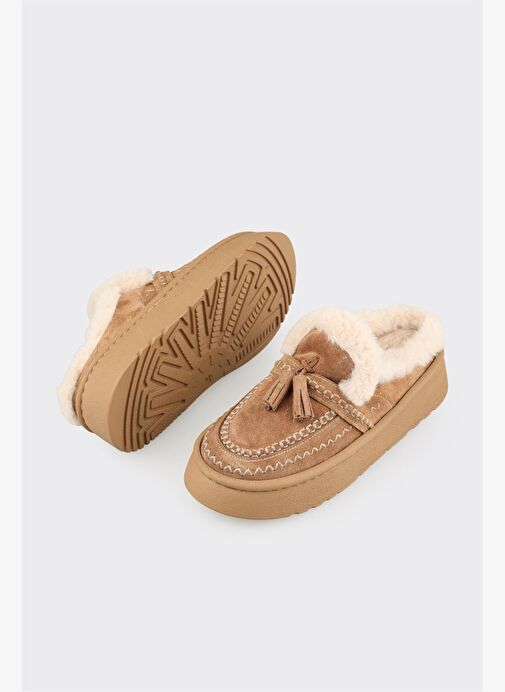 Naturel Deri Kadın Sabo - Görsel 4