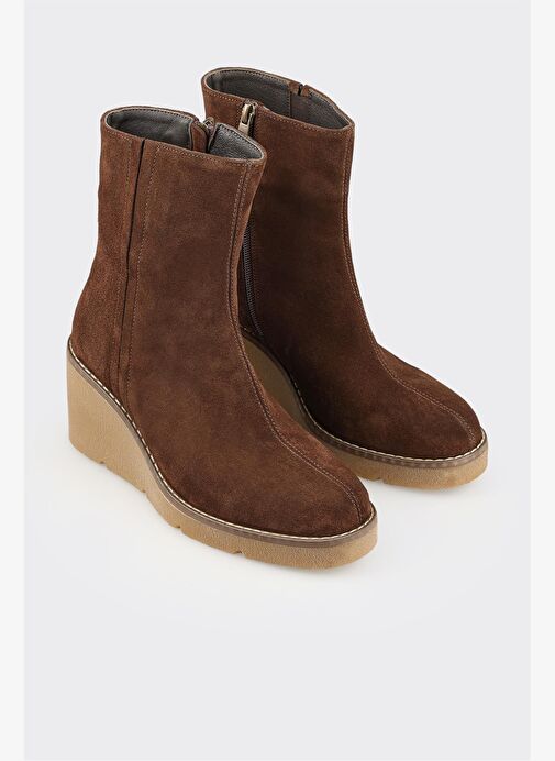 Kahve Deri Kadın Günlük Bot - Görsel 3