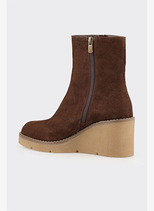 Kahve Deri Kadın Günlük Bot - Görsel 4