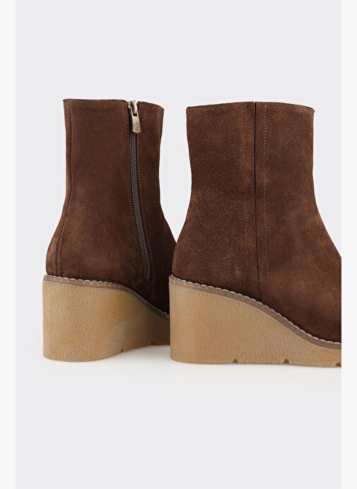 Kahve Deri Kadın Günlük Bot - Görsel 5