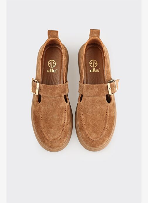 Elle Elle Taba Deri Kadın Günlük Ayakkabı Boyner'de! Taba - 5. görsel