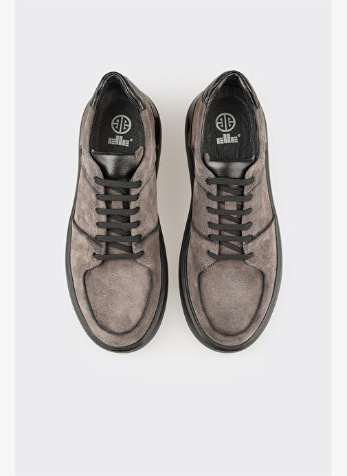 Antrasit Deri Erkek Günlük Ayakkabı - Görsel 5