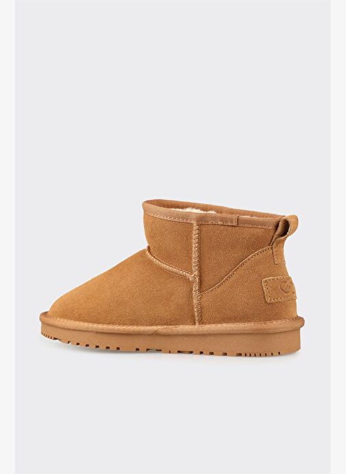 Camel Deri Kadın Günlük Bot - Görsel 4