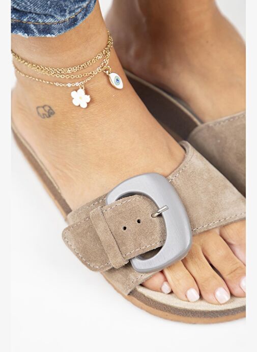 Manijero Vizon Kadın Süet Terlik MNJ.001.01 - Görsel 4