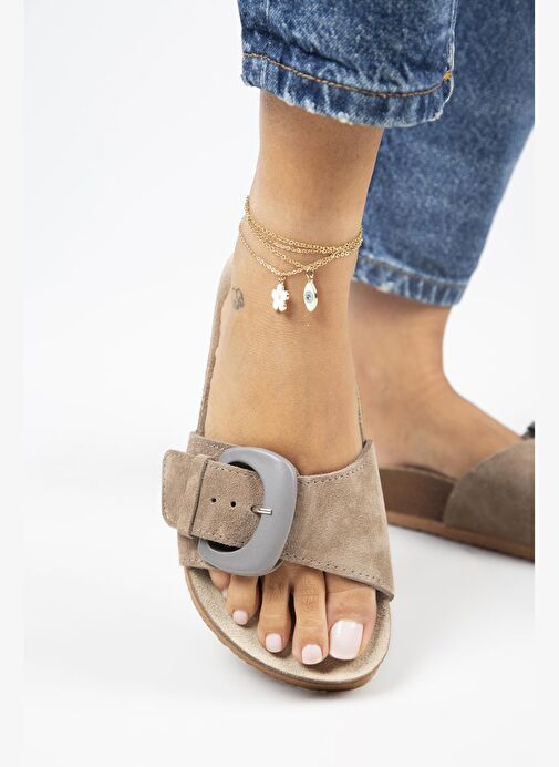 Manijero Vizon Kadın Süet Terlik MNJ.001.01 - Görsel 5