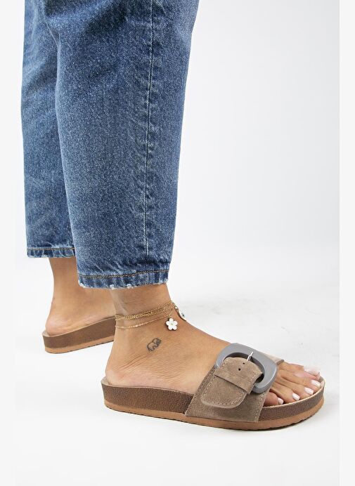 Manijero Vizon Kadın Süet Terlik MNJ.001.01 - Görsel 7