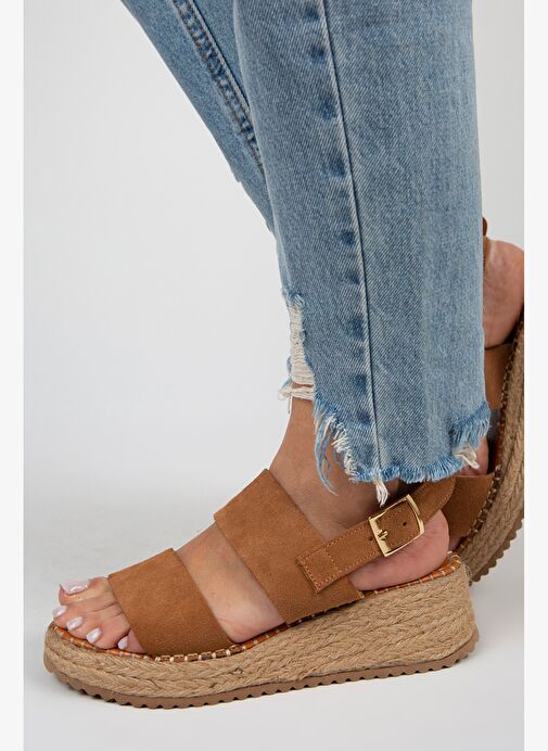 Manijero Taba Kadın Deri Espadril MNJ.026.03 - Görsel 2