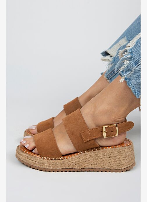 Manijero Taba Kadın Deri Espadril MNJ.026.03 - Görsel 4