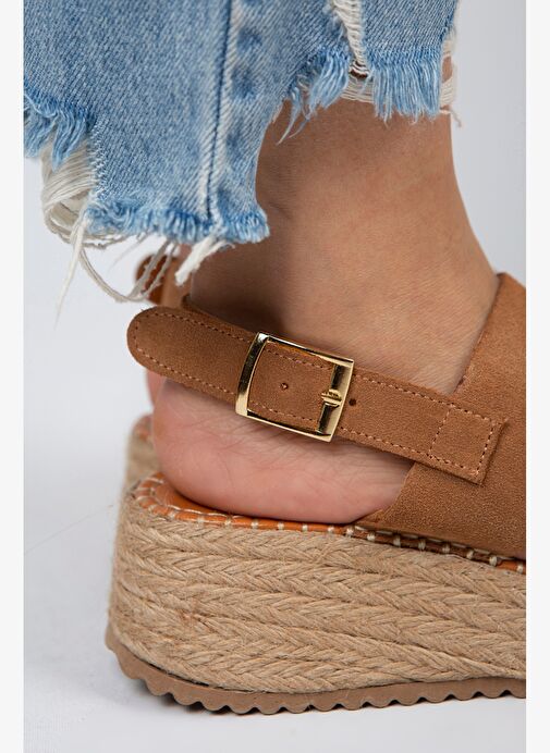 Manijero Taba Kadın Deri Espadril MNJ.026.03 - Görsel 7