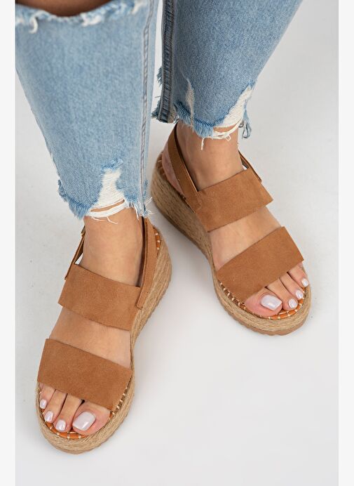 Manijero Taba Kadın Deri Espadril MNJ.026.03 - Görsel 8