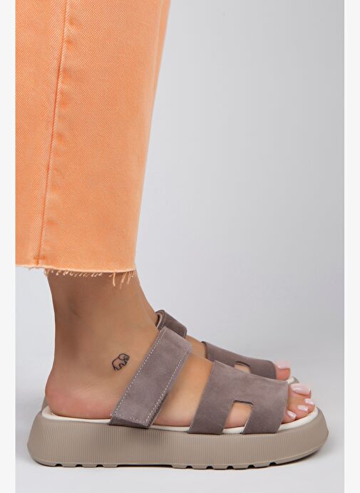 Manijero Vizon Kadın Deri Terlik MNJ.031.02 - Görsel 2