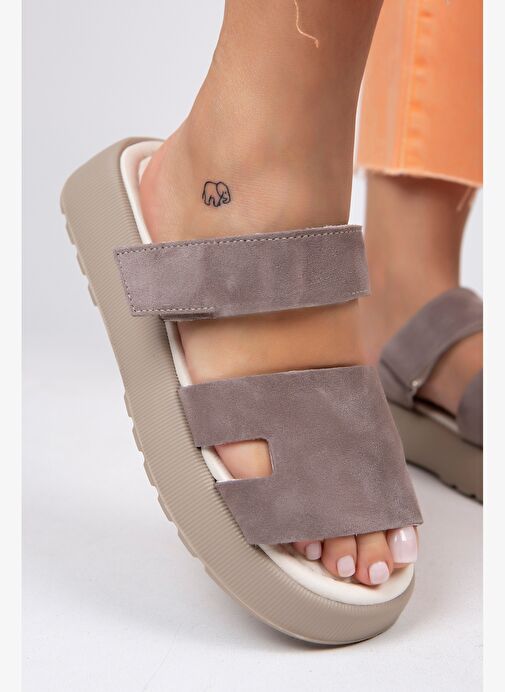 Manijero Vizon Kadın Deri Terlik MNJ.031.02 - Görsel 6