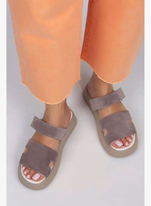 Manijero Vizon Kadın Deri Terlik MNJ.031.02 - Görsel 8