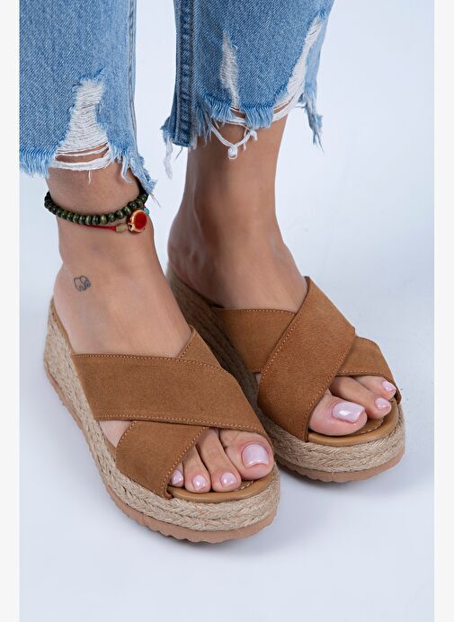 Manijero Taba Kadın Süet Terlik MNJ.079.03 - Görsel 4