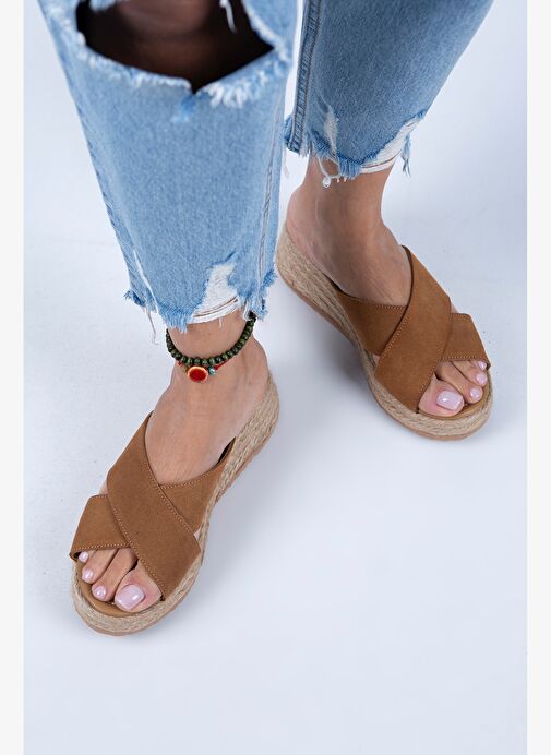 Manijero Taba Kadın Süet Terlik MNJ.079.03 - Görsel 7