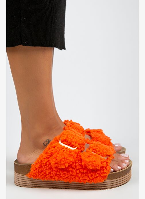 Manijero Turuncu Kadın Terlik MNJ.109.05 - Görsel 3