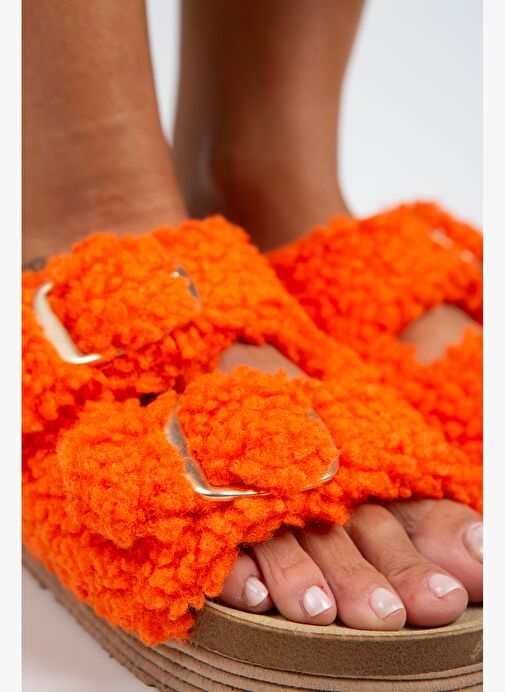 Manijero Turuncu Kadın Terlik MNJ.109.05 - Görsel 5