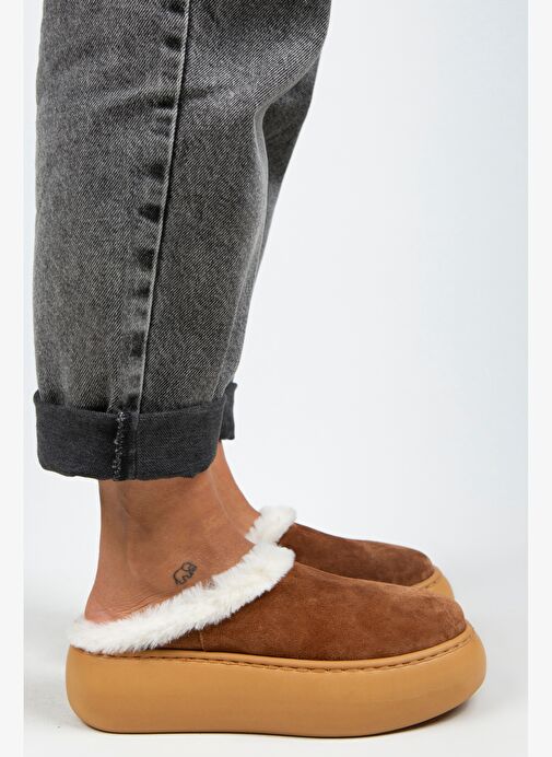 Manijero Taba Kadın Deri Terlik MNJ.110.01 - Görsel 3