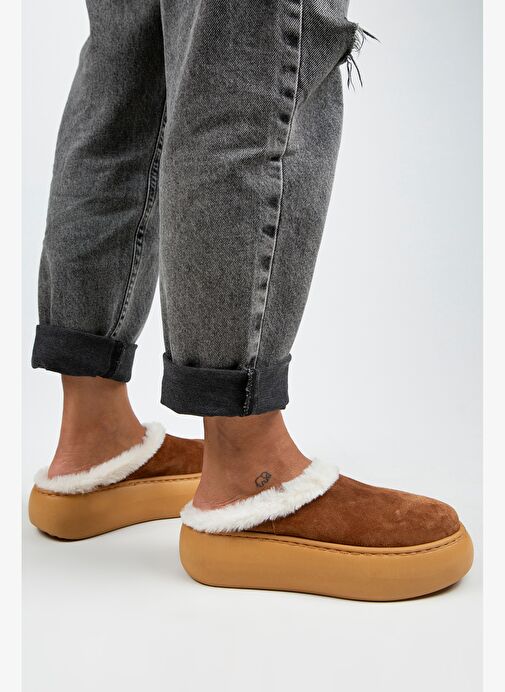 Manijero Taba Kadın Deri Terlik MNJ.110.01 - Görsel 7