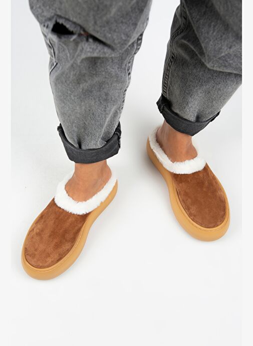 Manijero Taba Kadın Deri Terlik MNJ.110.01 - Görsel 8