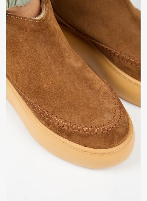 Manijero (Carolina) Kadın Hakiki Deri İçi Kürklü Mini Taba Bot - Görsel 4