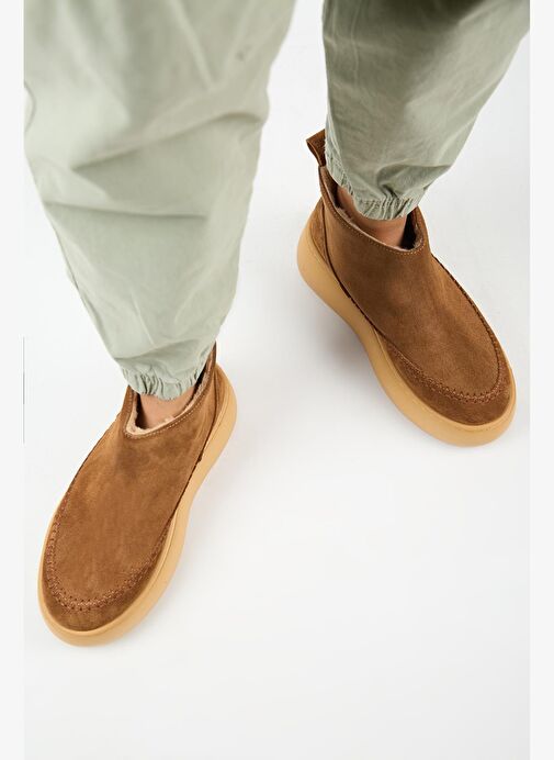 Manijero (Carolina) Kadın Hakiki Deri İçi Kürklü Mini Taba Bot - Görsel 8