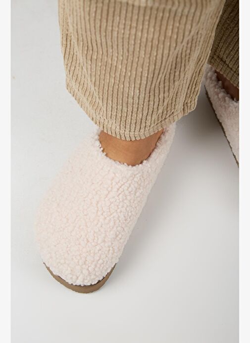 Manijero (Orlina) Kadın Tedy Sabo Platform Bej Terlik - Görsel 9