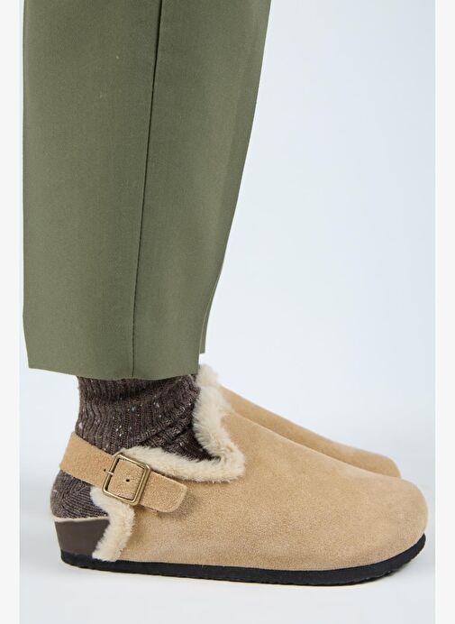 Manijero Kum Kadın Deri Sandalet MNJ.181.04 - Görsel 3