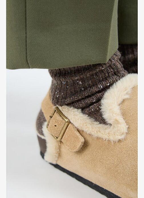 Manijero Kum Kadın Deri Sandalet MNJ.181.04 - Görsel 5