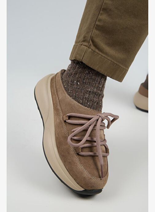 Manijero Koralia Kadın Hakiki Deri Sabo Vizon Terlik - Görsel 5