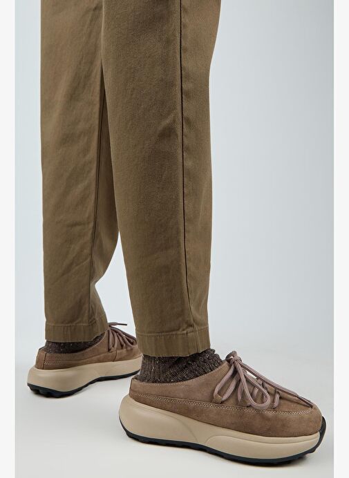 Manijero Koralia Kadın Hakiki Deri Sabo Vizon Terlik - Görsel 8