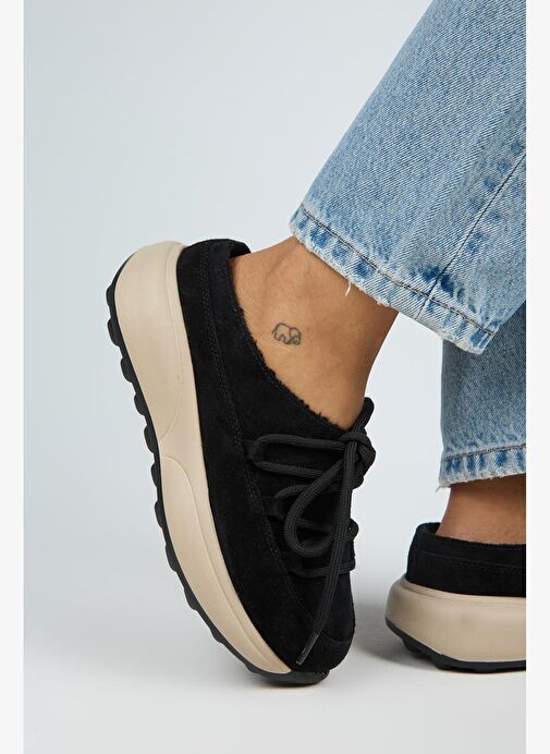 Manijero Koralia Kadın Hakiki Deri Sabo Siyah Terlik - Görsel 7