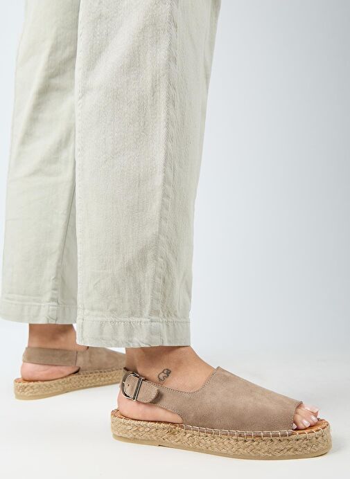 Manijero Vizon Kadın Süet Sandalet MNJ.007.01 - Görsel 8